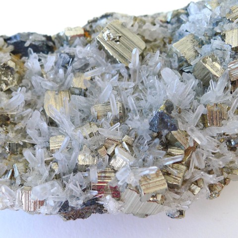 Pyrite with quartz fine minerals place 8 healing